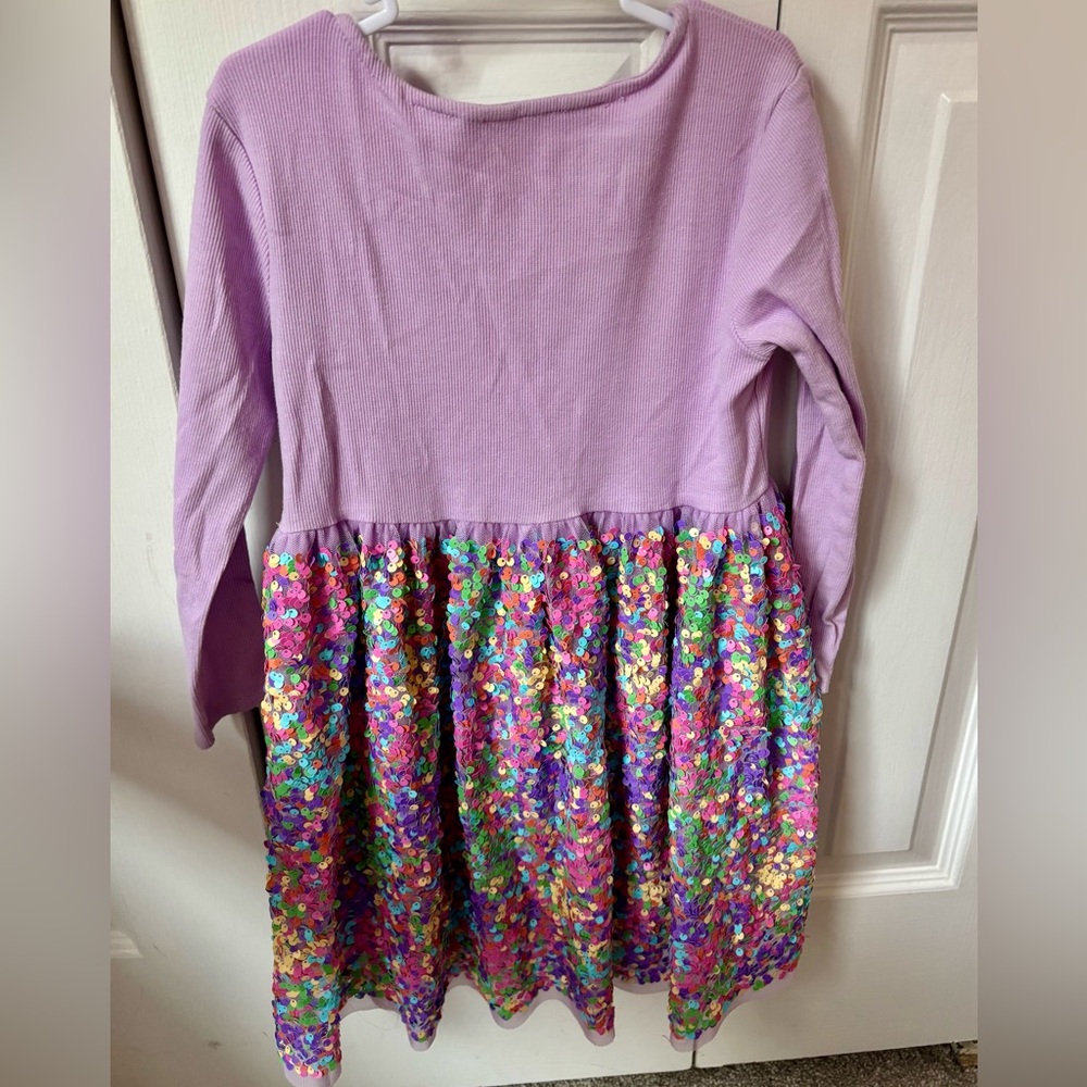 H&M Sequin Dress with Long Sleeve Top